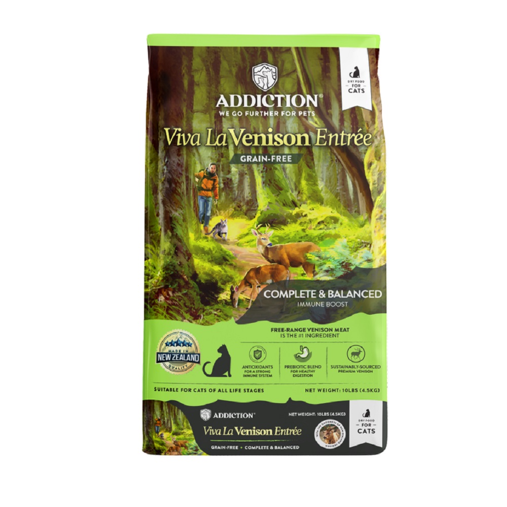 Addiction Viva La Venison Grain-Free Dry Cat Food 10 lb (4.5 kg)