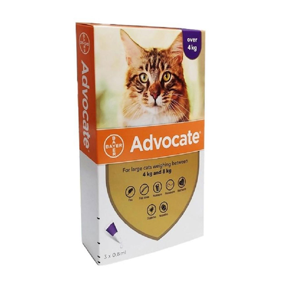 Advocate Large Cat Over 4 Kg 3 Pk