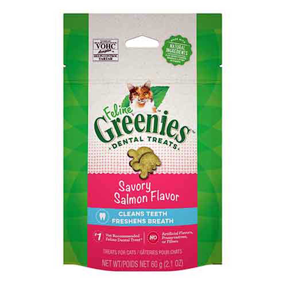 Greenies Feline Savory Salmon Treat, 60g