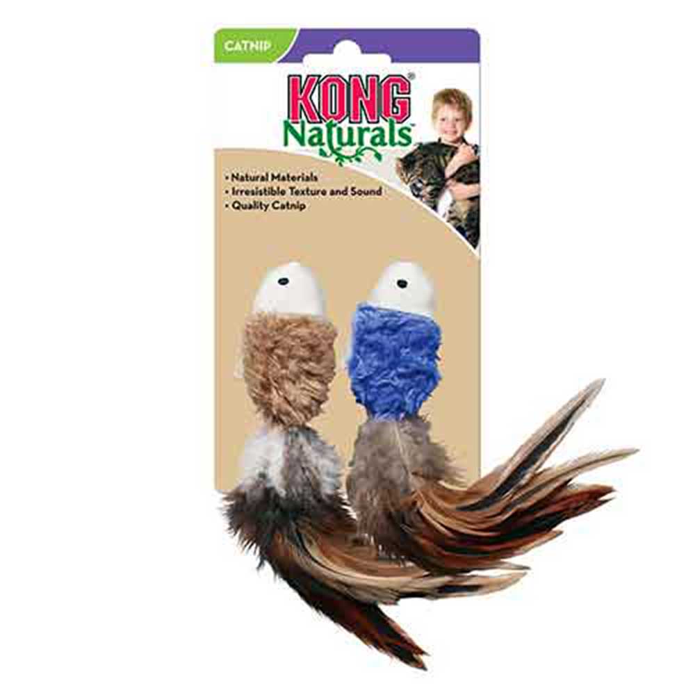 Kong Naturals Crinkle Fish Cat Toy 2pcs