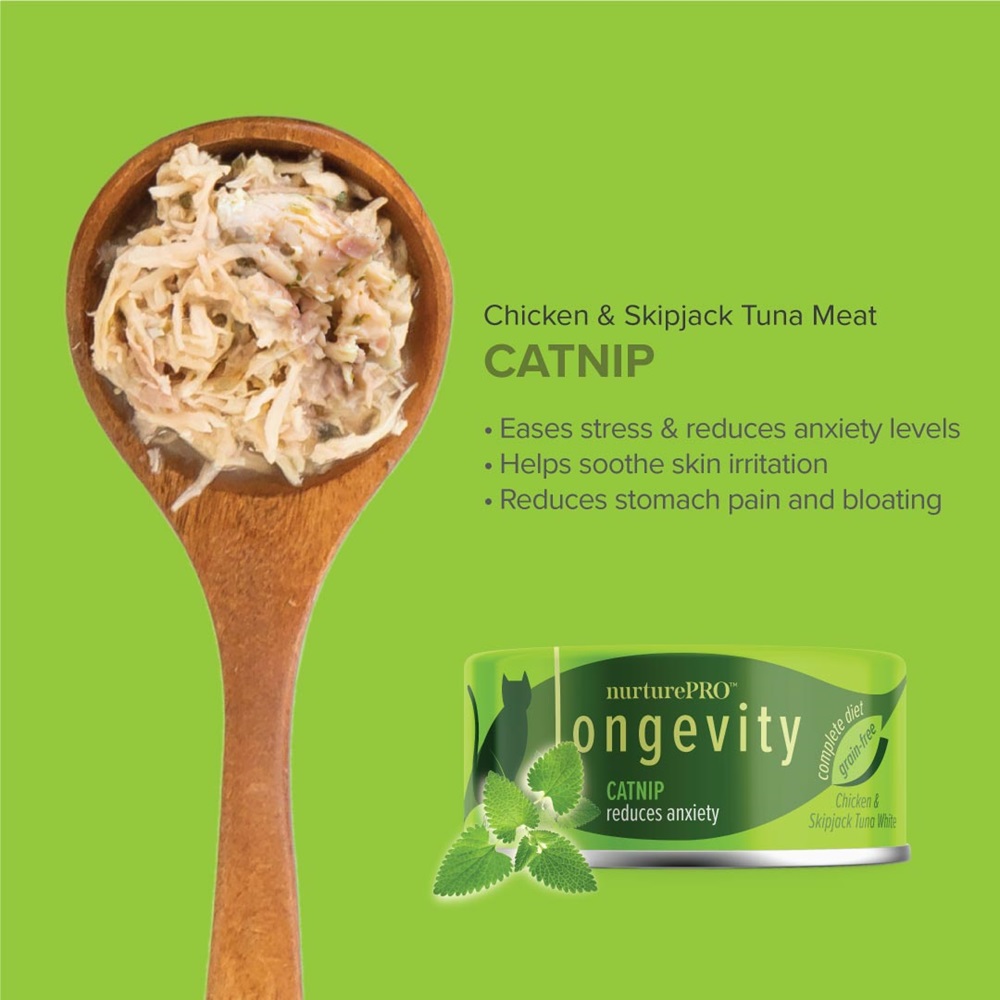 Longevity Tuna with Catnip & Green tea