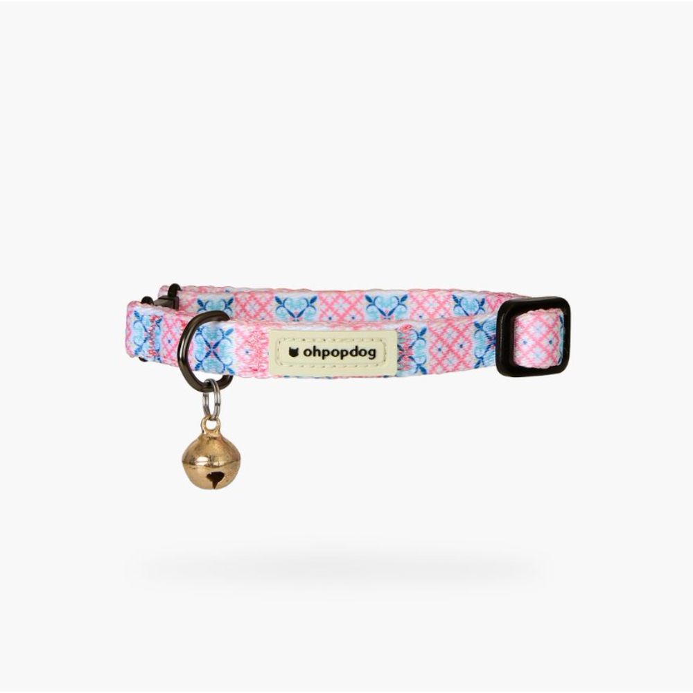 Ohpopdog Bibik Pink Basic Nylon Cat Collar