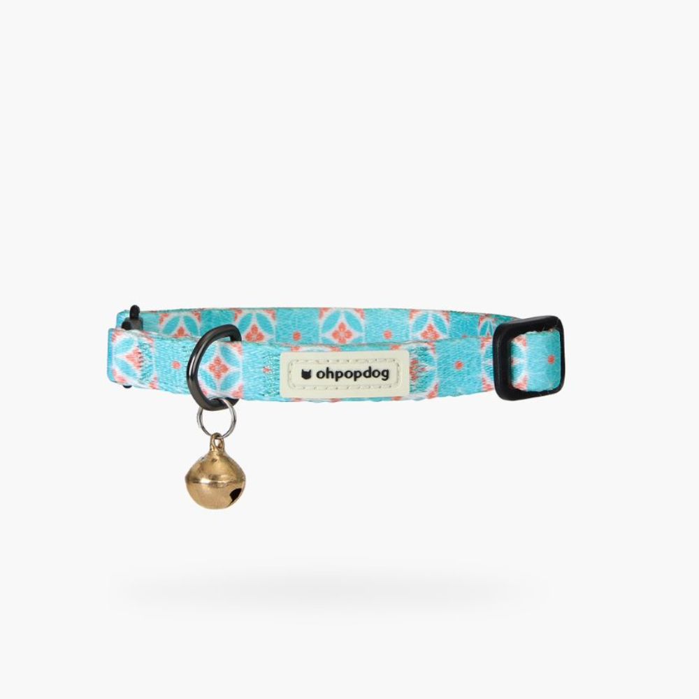 Ohpopdog Straits Mint Basic Nylon Cat Collar