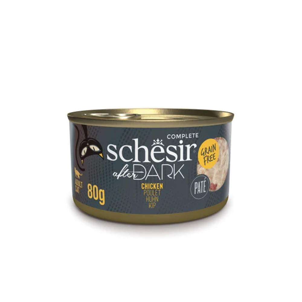 Schesir After Dark Pate Canned Cat Food Chicken 80 g