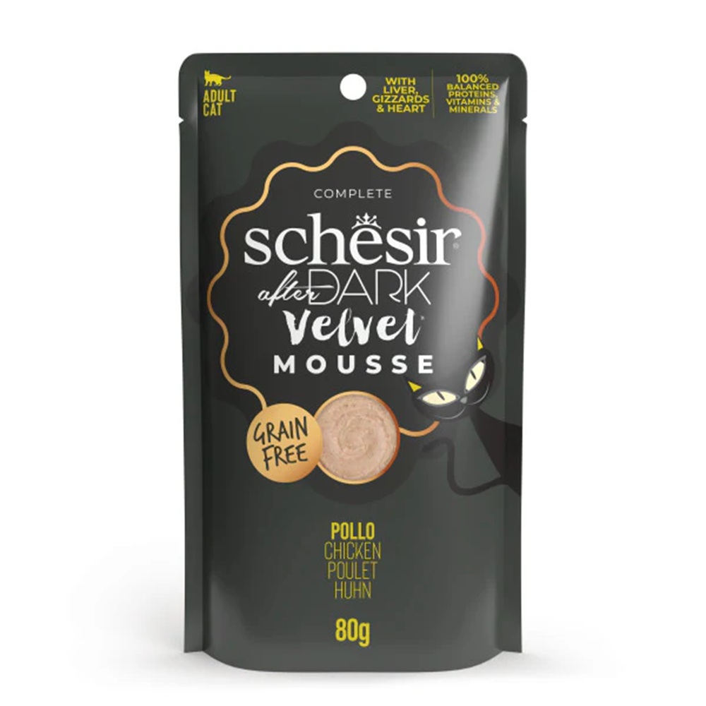 Schesir After Dark Velvet Mousse Cat Food Pouch Chicken 80 g