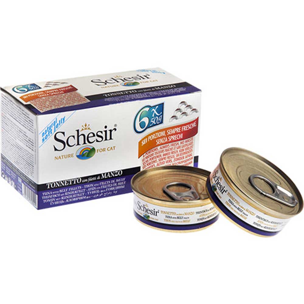 Schesir Cat Fd Multipk Tuna w Beef