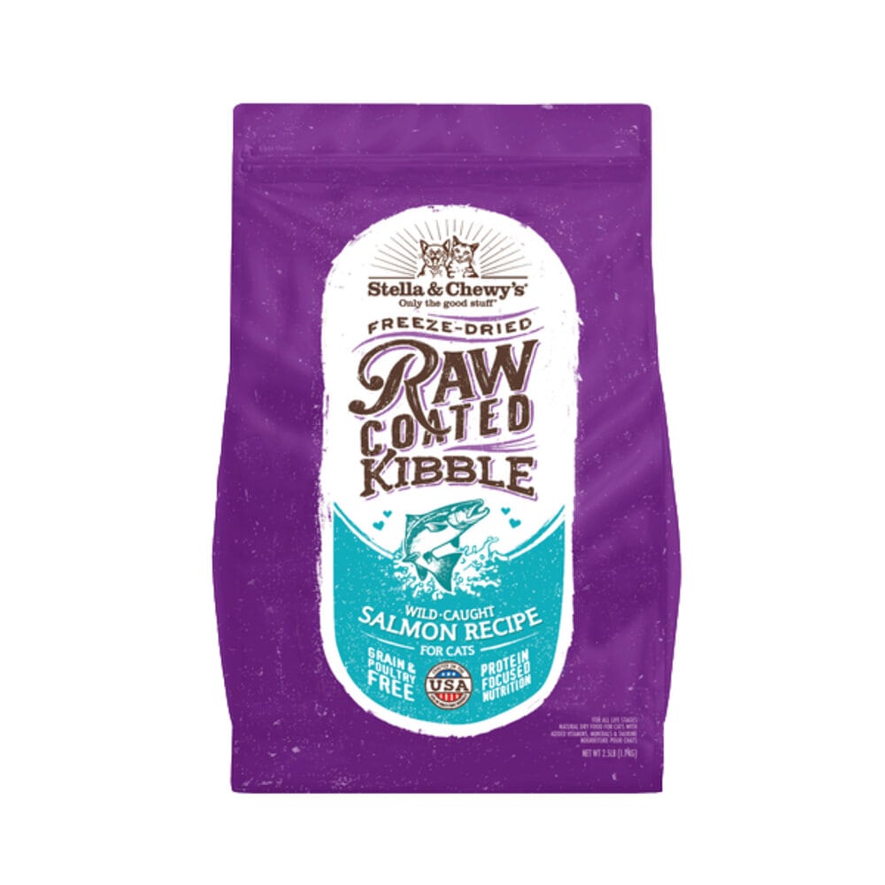 Stella Salmon Raw Coated Kibble Cat 10lb