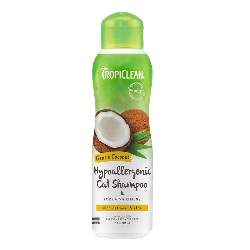 Tropiclean Gentle Hypoallergenic Cat Shampoo 12oz. 355 ml