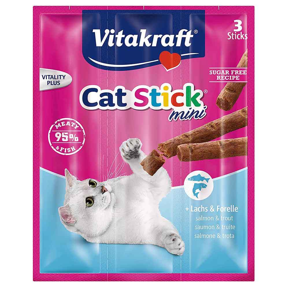 Vitakraft Cat Stick Mini Salmon Trout 3p