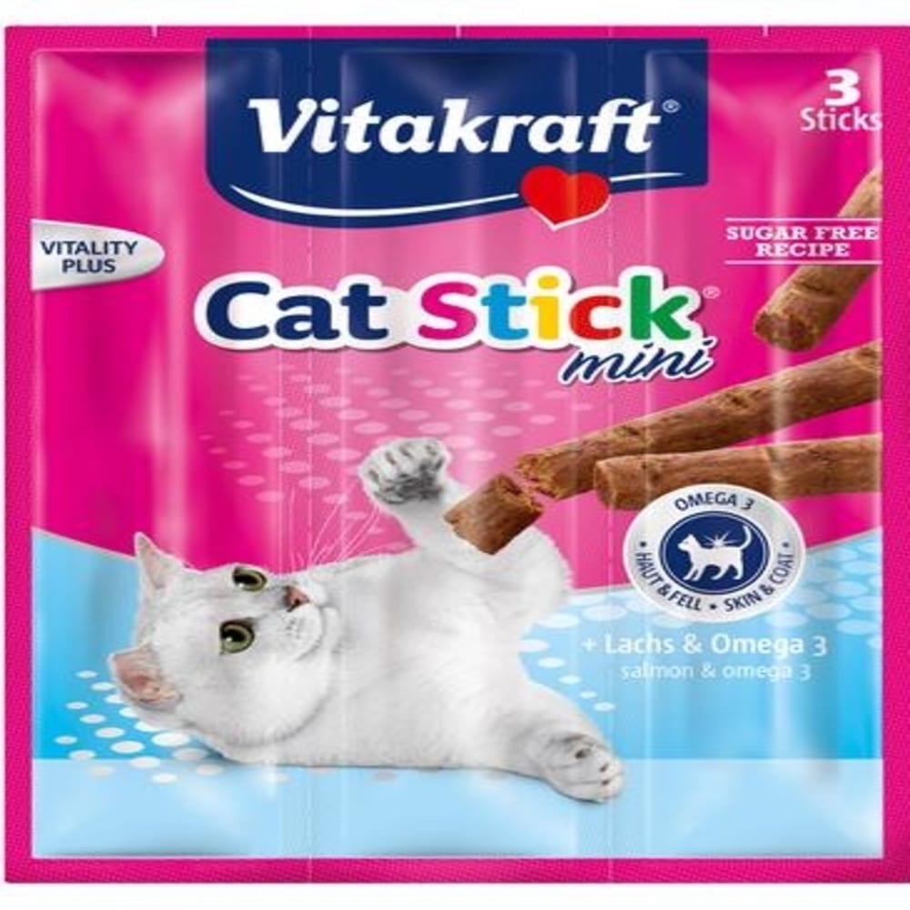 Vitakraft Cat Stick Salmon Omega 3 3pcs