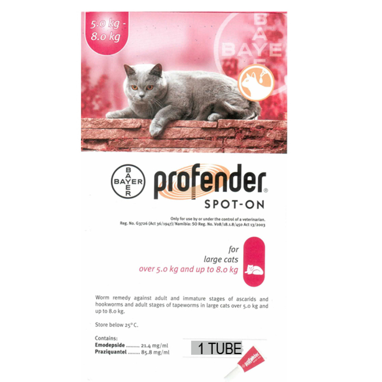 Profender Spot On Large Cat(5-8 kg) 20pk